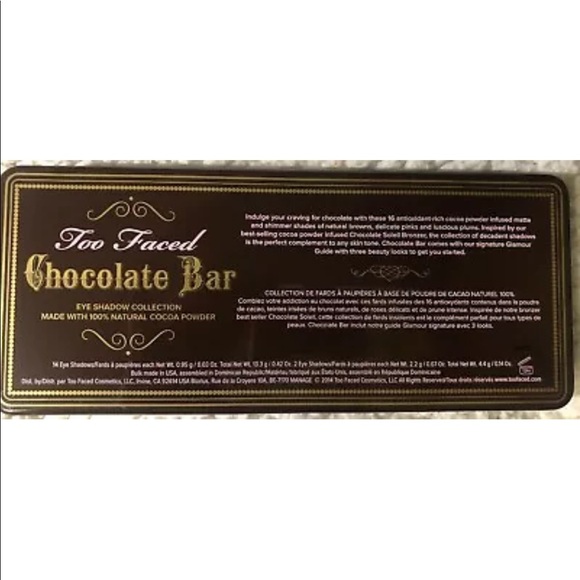 NIB TOO FACED CHOCOLATE 🍫 BAR PALETTE 16 SHADES - Picture 6 of 8